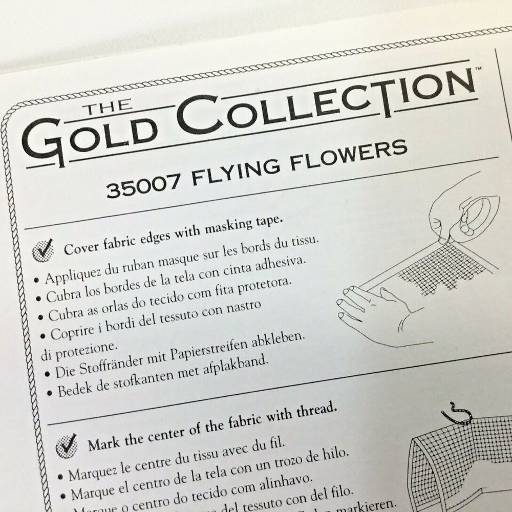 Dimensions~Gold Collection~Flying Flowers~Vtg 1999 - Picture 3 of 7